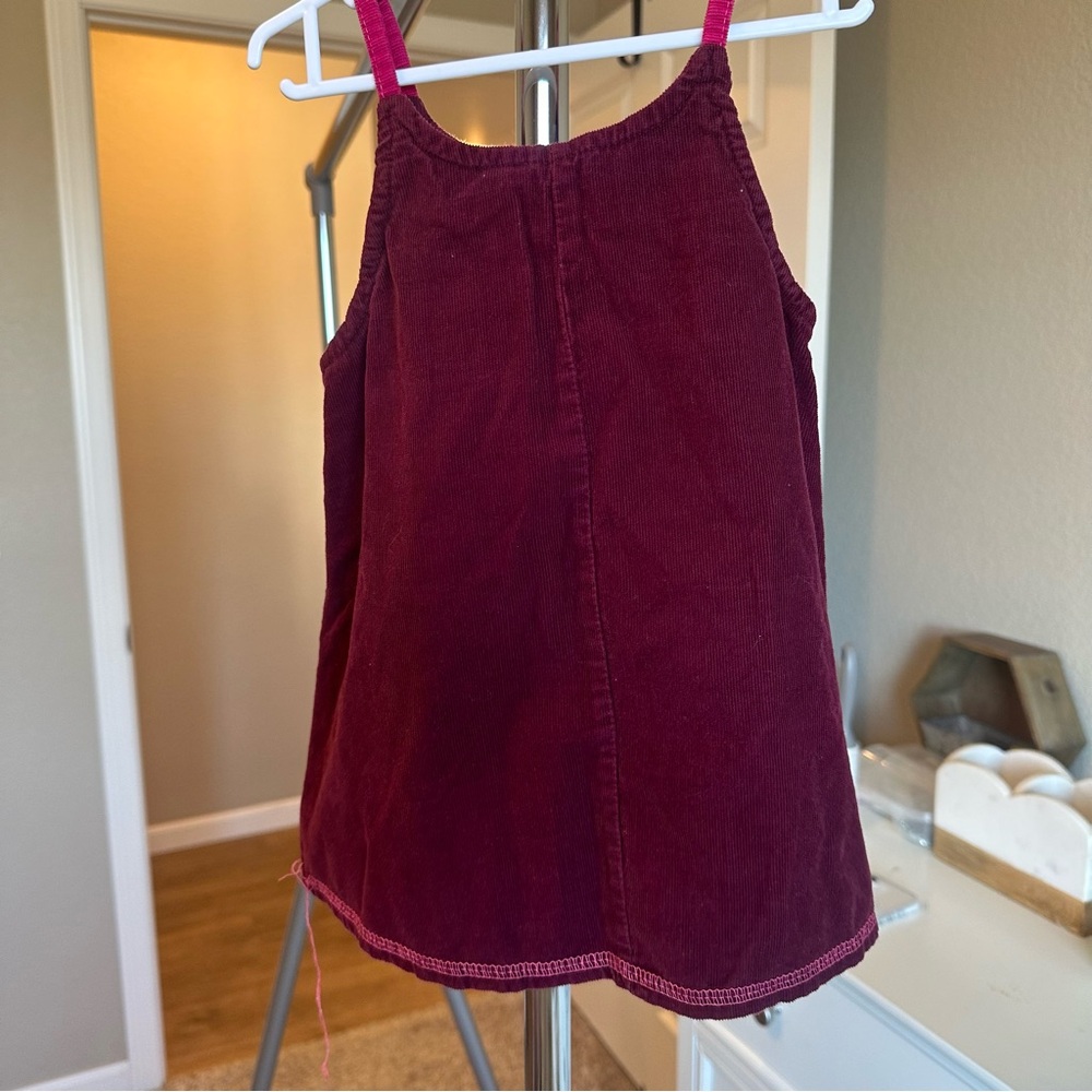 Vintage Pink and Purple Kids Jumper Dress - Picture 3 of 5